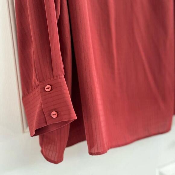 In Every Story V-neck Flowy Long Sleeve Blouse 2X - Picture 10 of 16